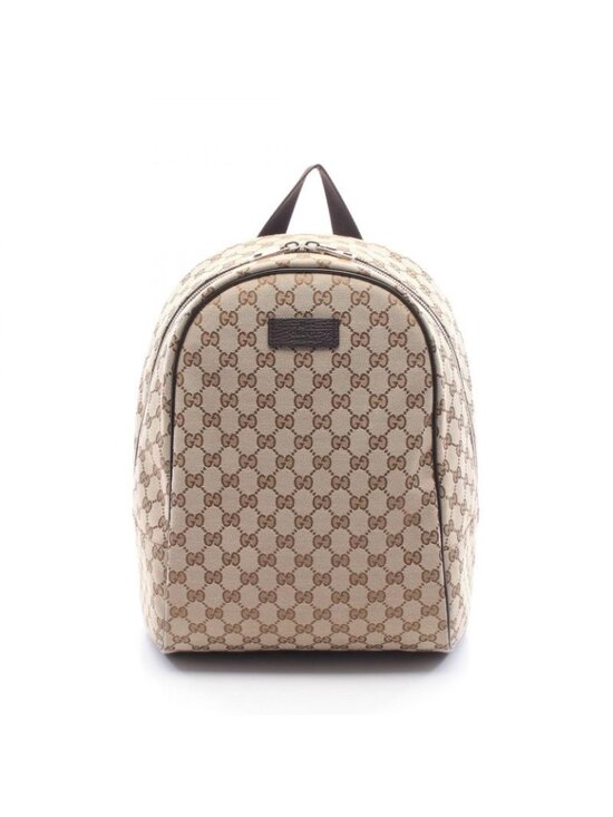 Gucci Backpack GG Canvas Beige Dark Brown main image 10